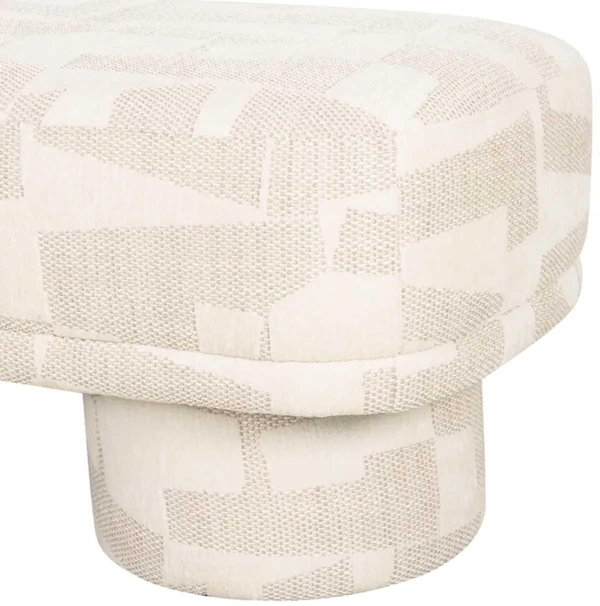 Lena Cream Jacquard Bench