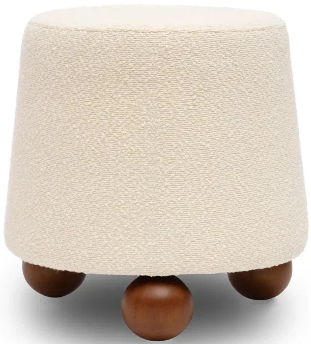 Jaine Cream Boucle Stool