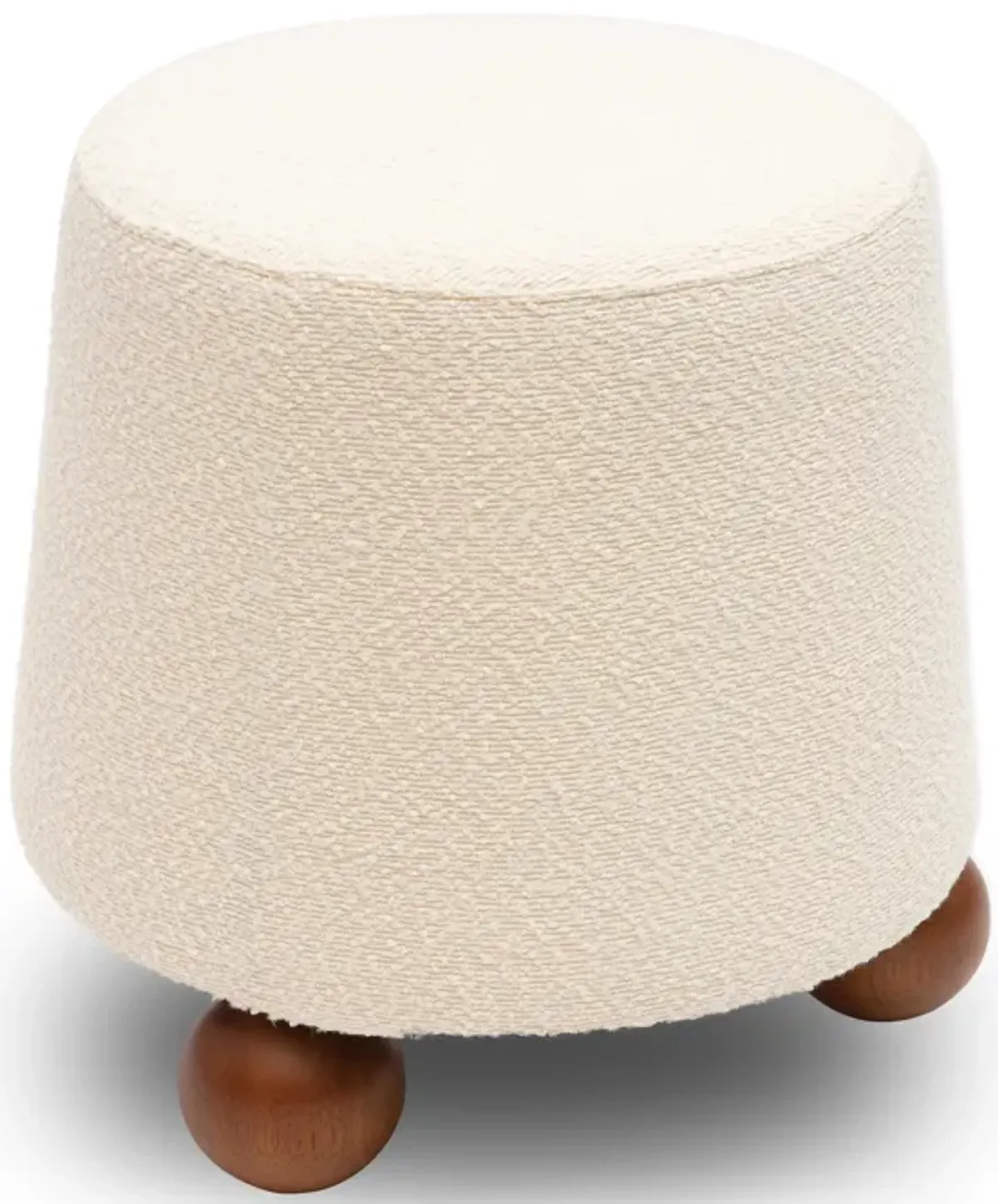 Jaine Cream Boucle Stool