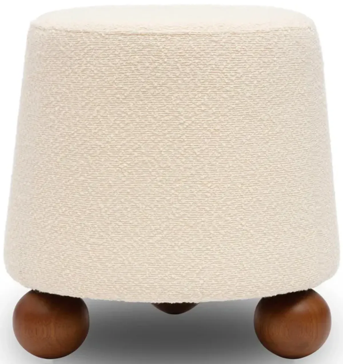 Jaine Cream Boucle Stool