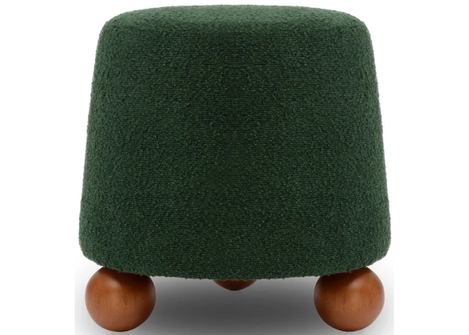 Jaine Forest Green Boucle Stool