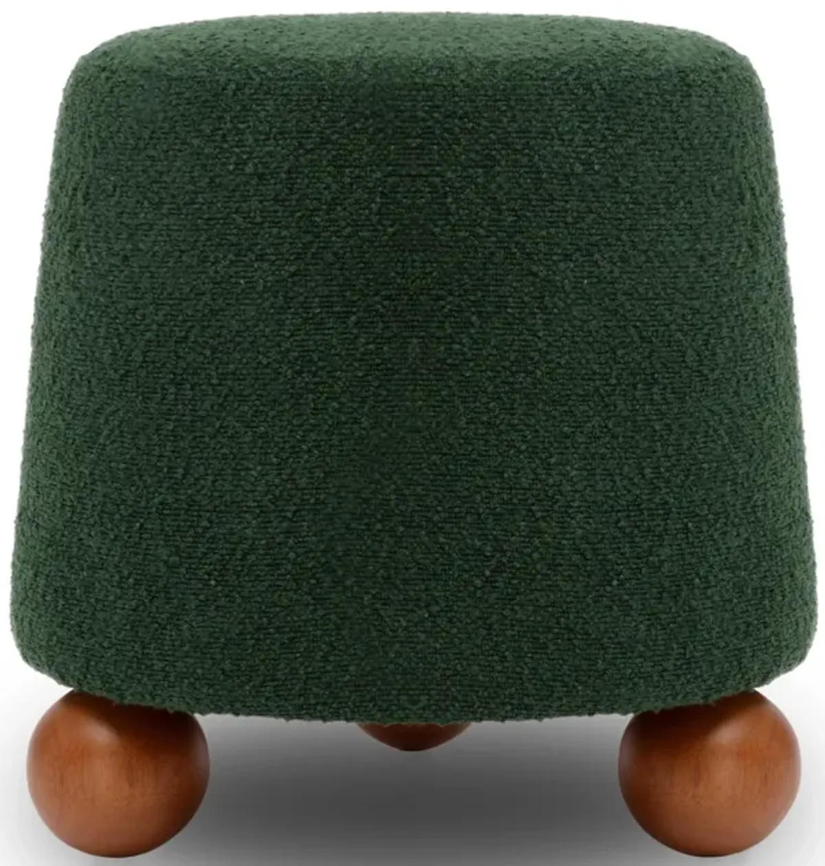 Jaine Forest Green Boucle Stool