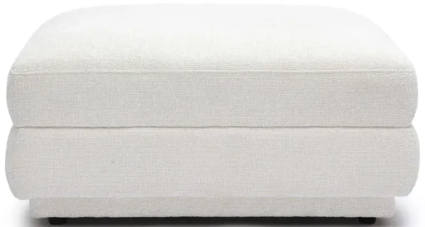 Perry Cream Chenille Modular Ottoman
