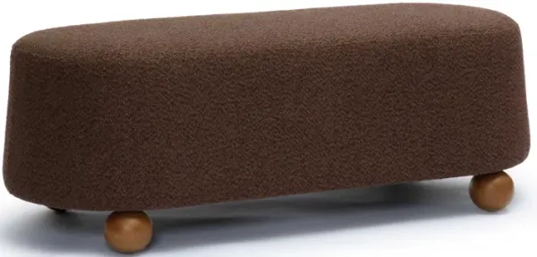 Jaine Brown Boucle Large Ottoman