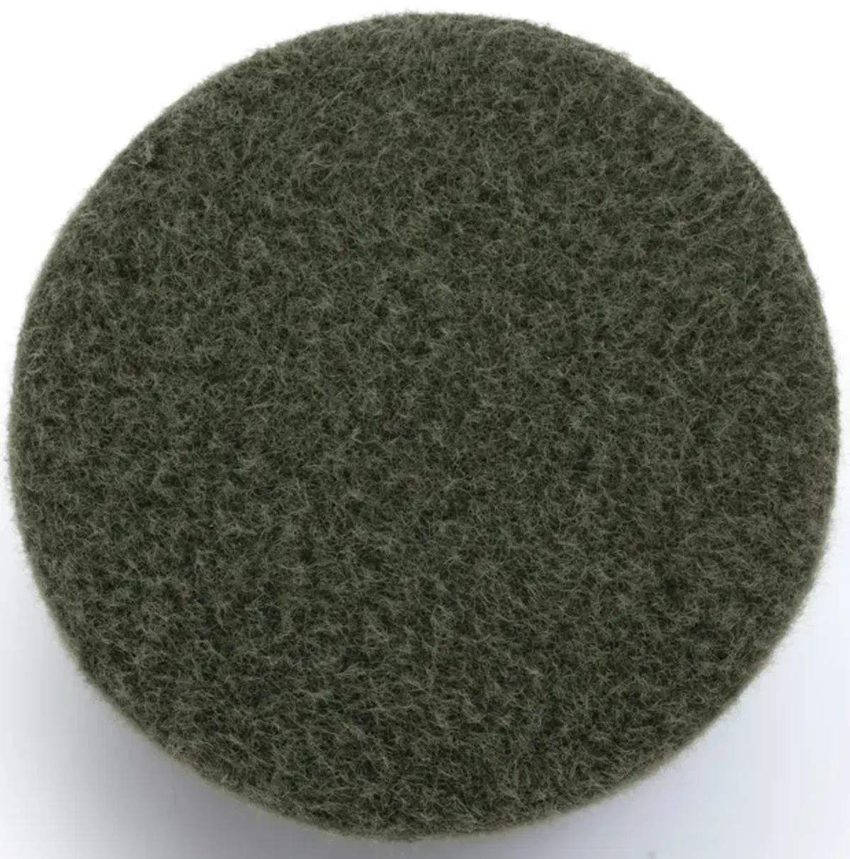 Jaine Forest Green Loose Mohair Ottoman