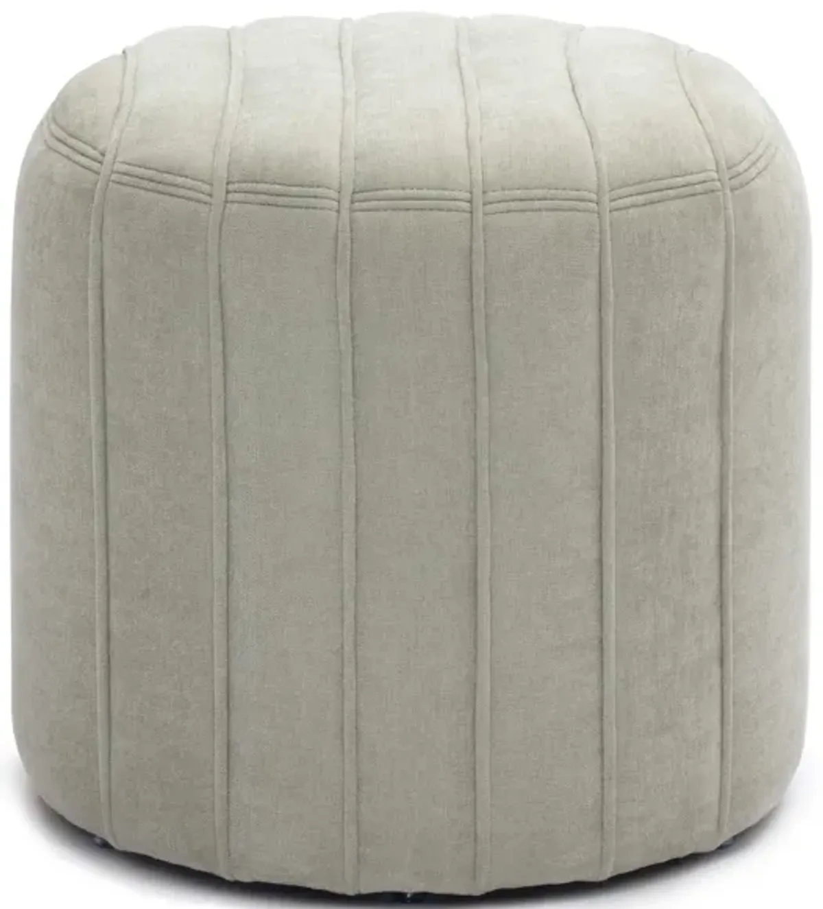 Pouch Mint Green Chenille Ottoman