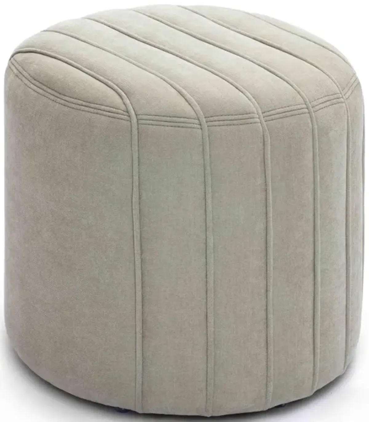 Pouch Mint Green Chenille Ottoman