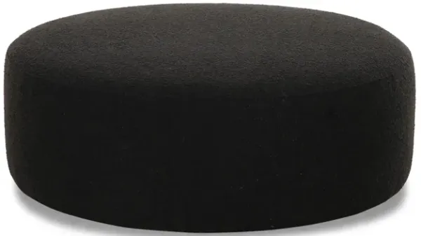 Broohah Black Boucle Ottoman