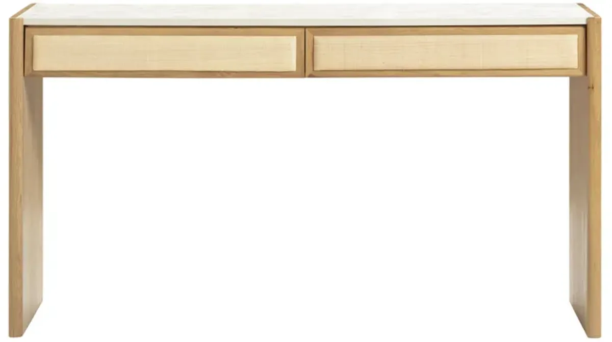 Paige Natural Oak Console/Desk