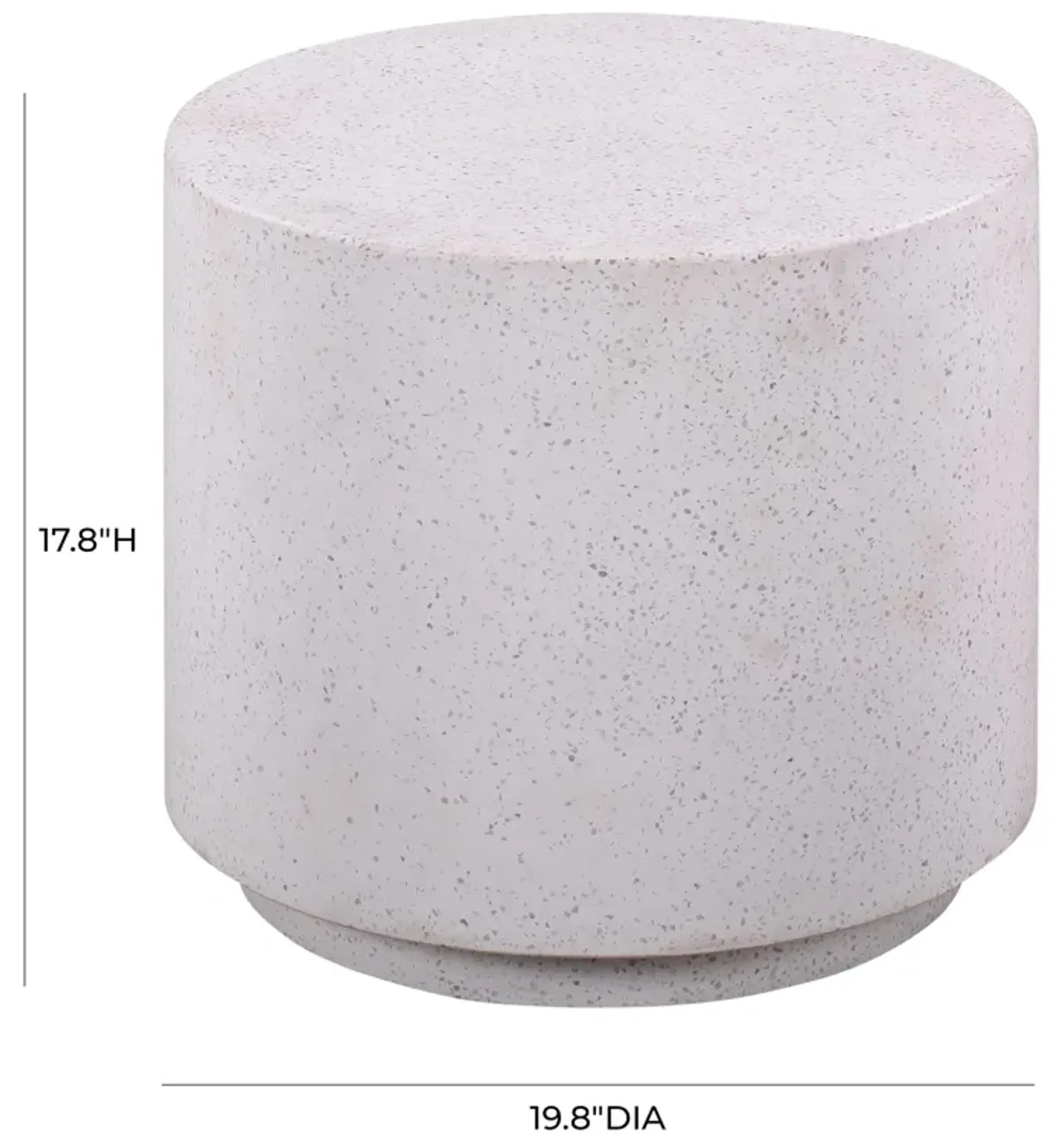 Terrazzo Light Speckled Side Table