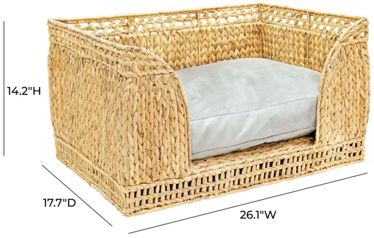 Milou Natural Rattan Small Pet Bed