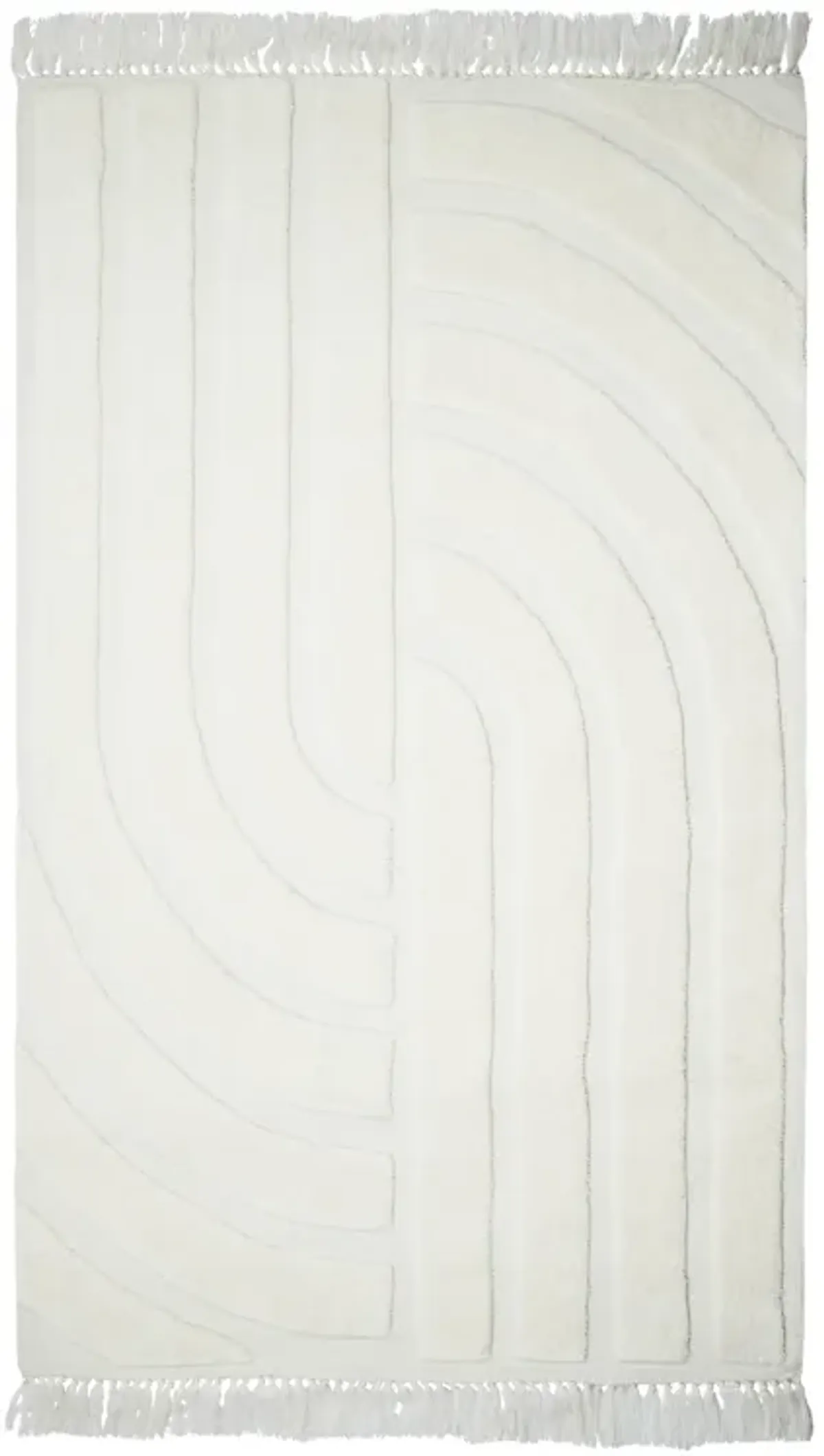 Loop White 8' x 10' Area Rug
