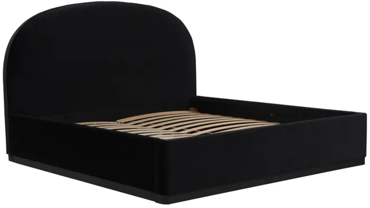 Marlow Black Velvet King Bed