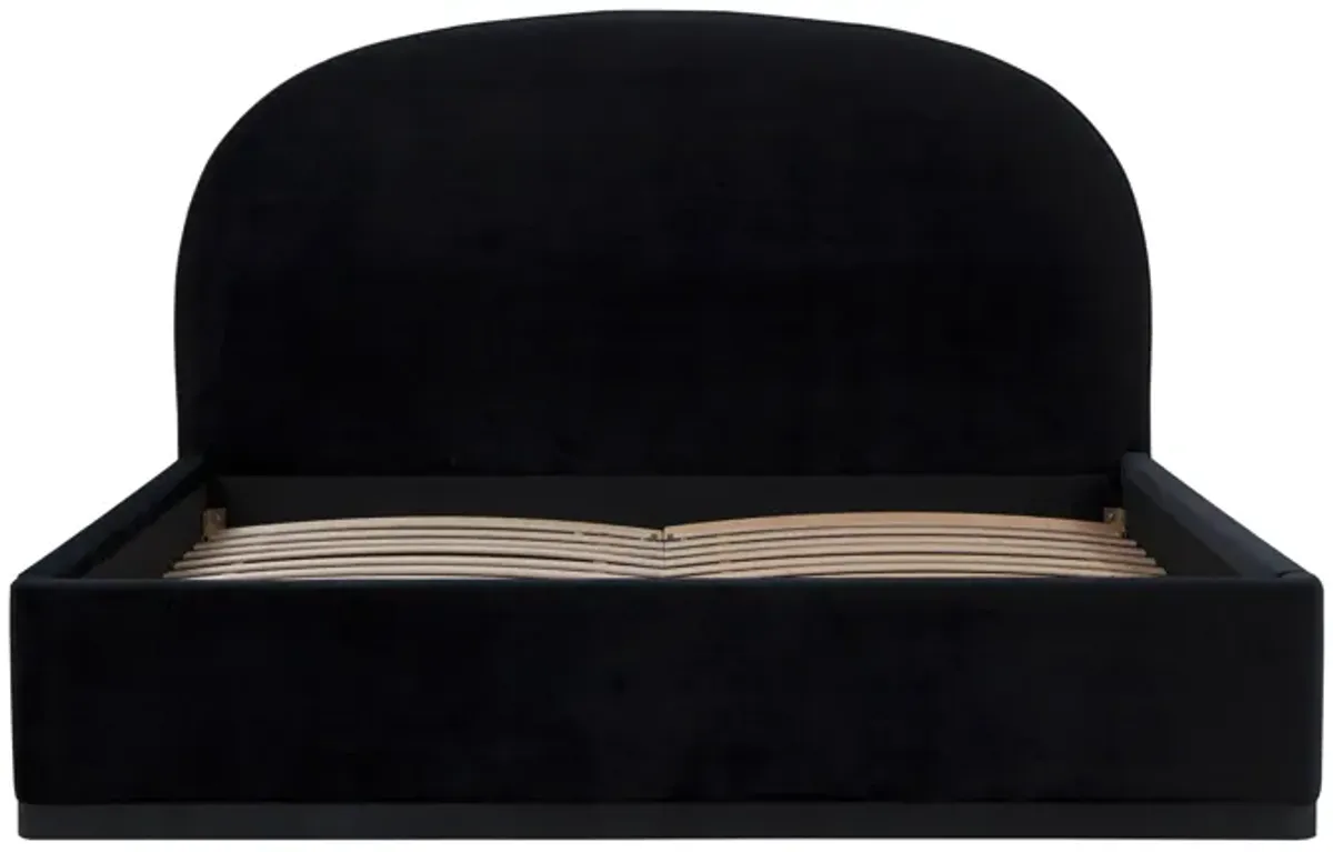 Marlow Black Velvet King Bed