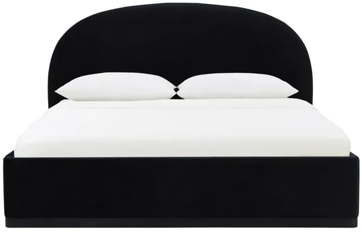 Marlow Black Velvet King Bed