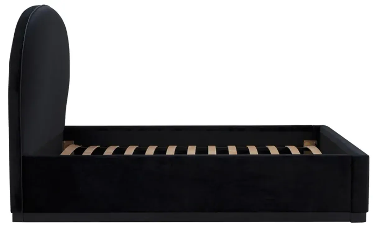 Marlow Black Velvet King Bed