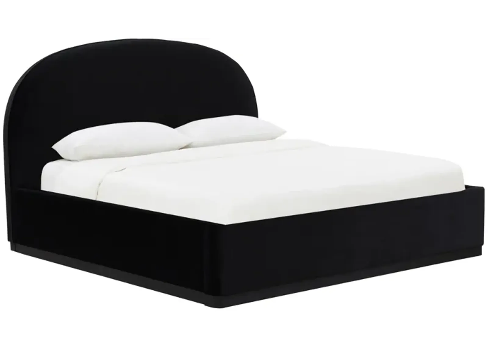 Marlow Black Velvet King Bed