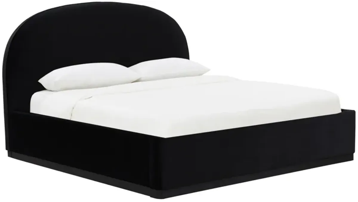 Marlow Black Velvet King Bed