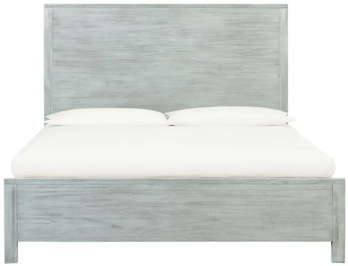 Asheville Grey Washed Wooden Queen Bed