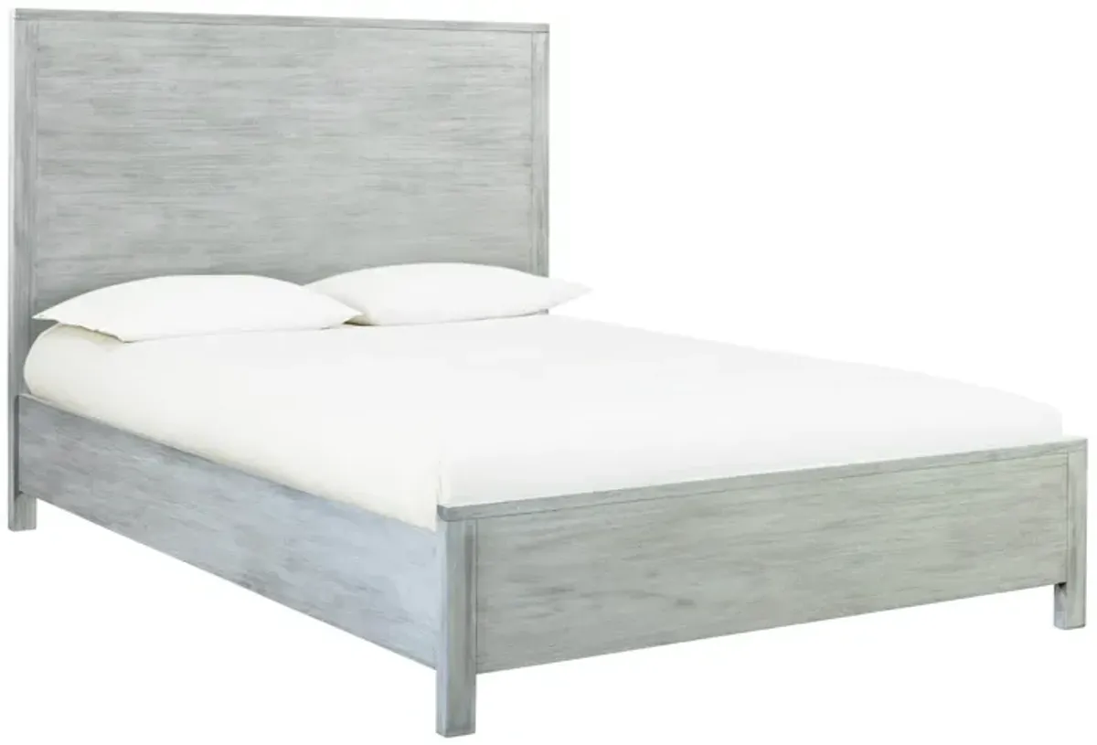 Asheville Grey Washed Wooden Queen Bed