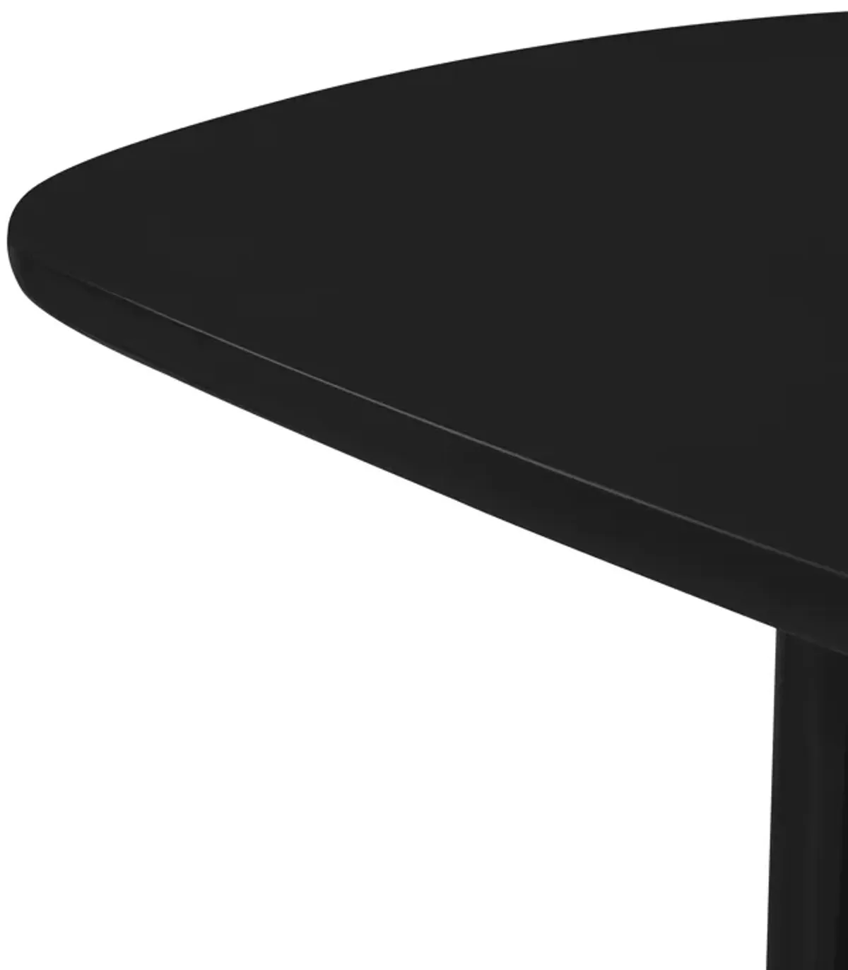 Zola Black Lacquer Oval Dining Table