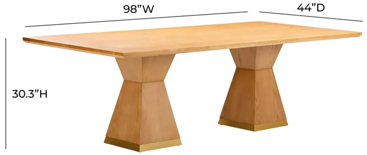 Nolan Natural Wood Dining Table