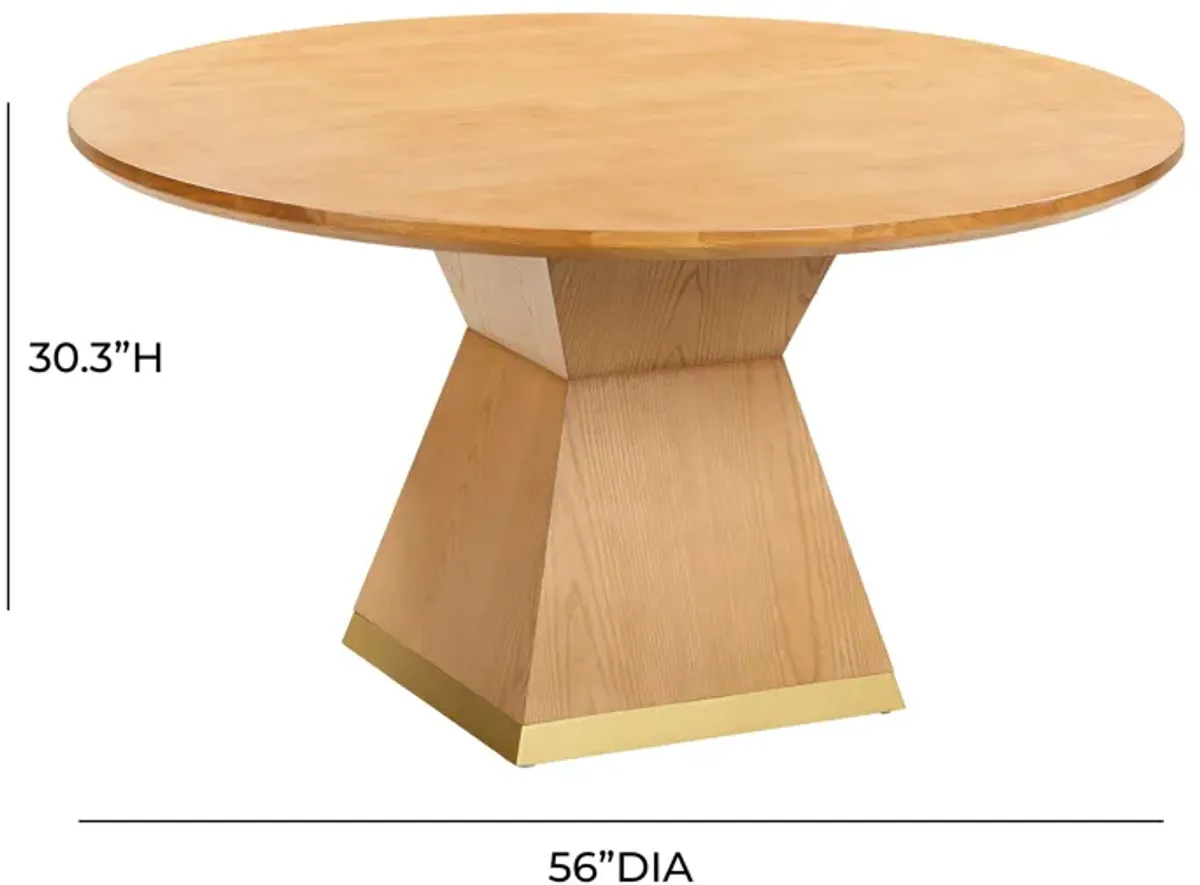 Nolan Natural Wood Round Dining Table