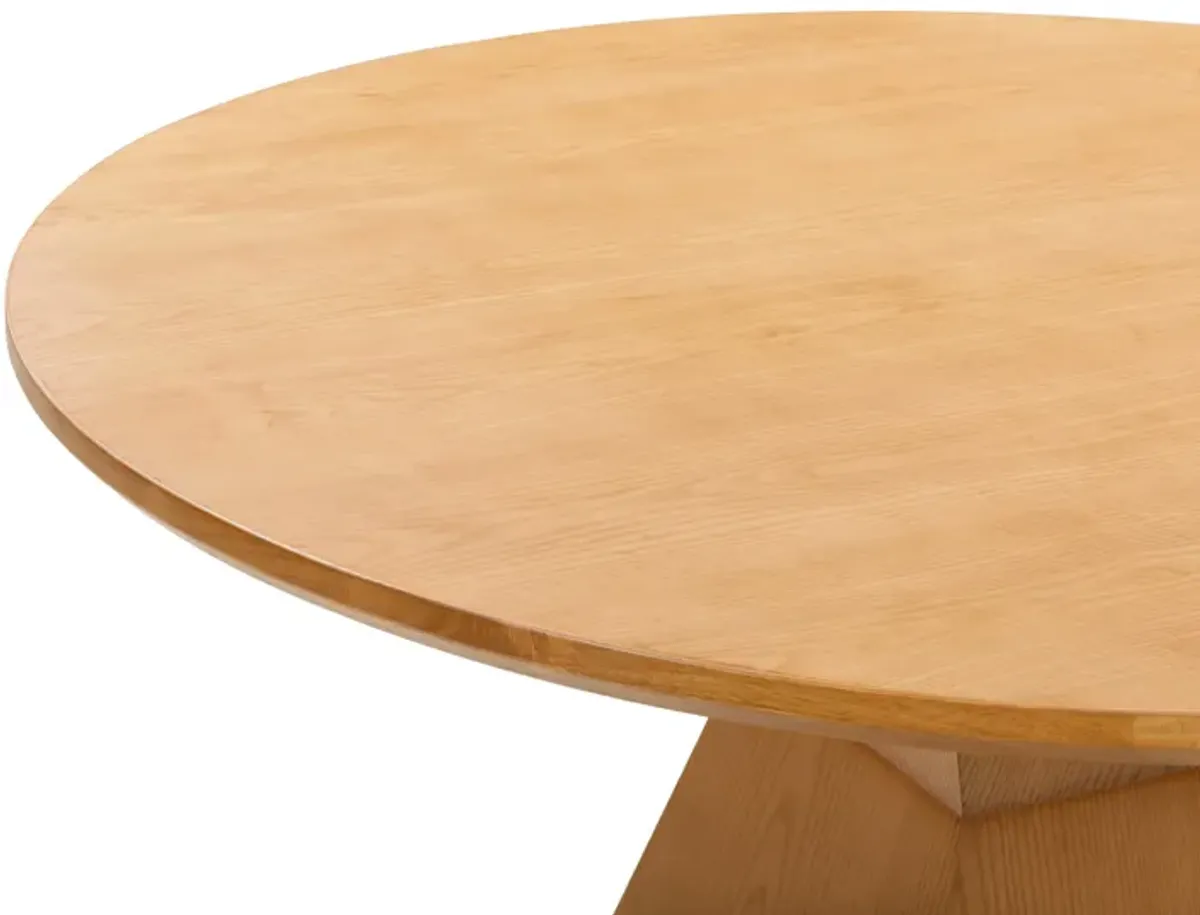 Nolan Natural Wood Round Dining Table