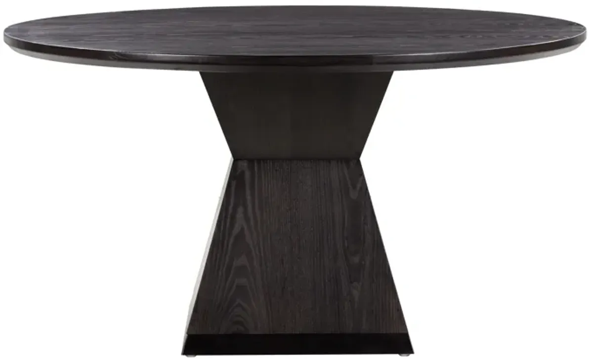 Nolan Black Round Wood Dining Table