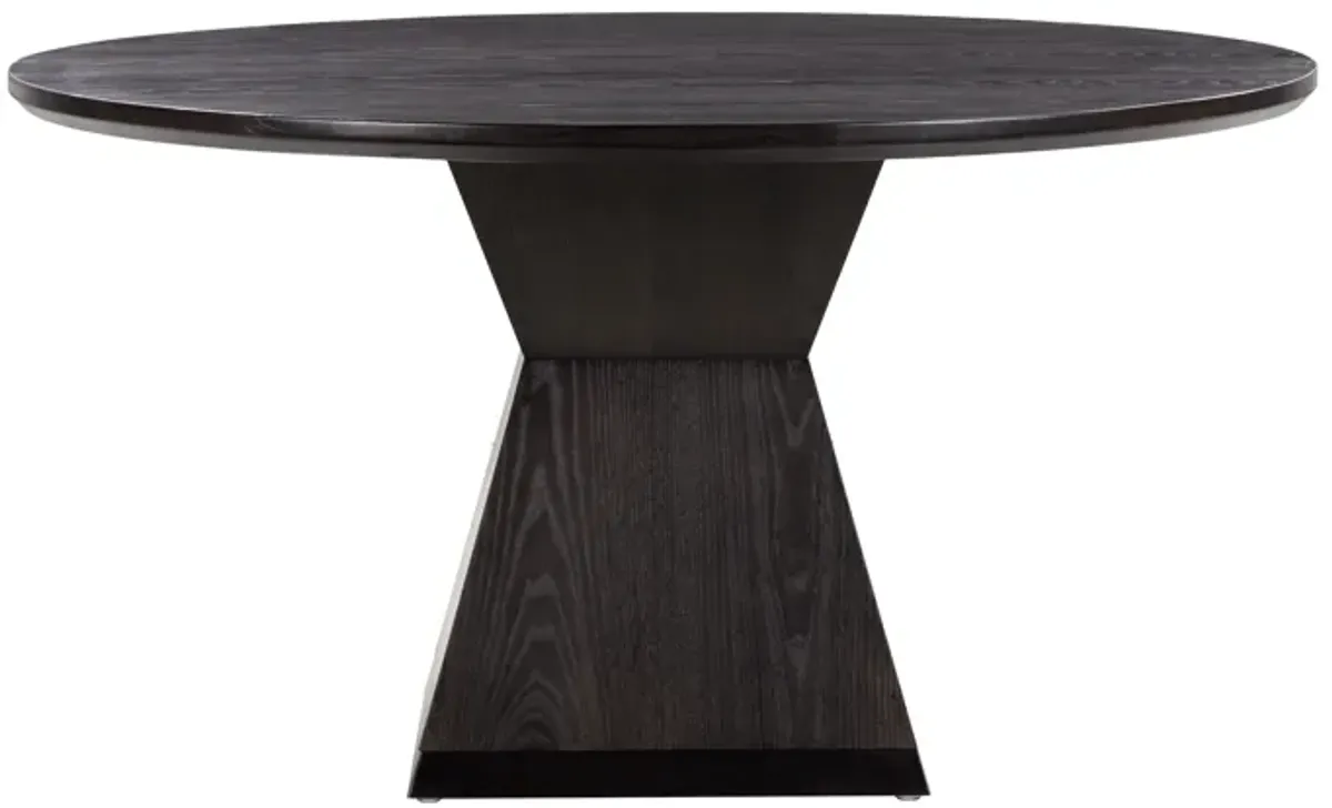 Nolan Black Round Wood Dining Table