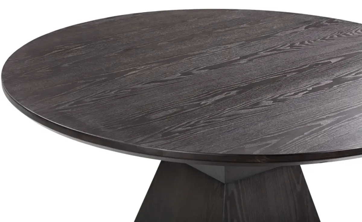 Nolan Black Round Wood Dining Table