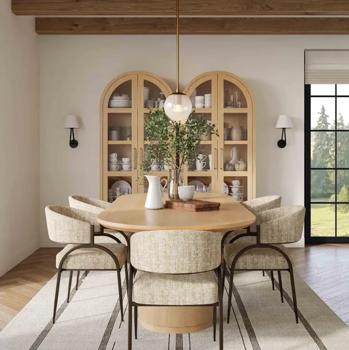 Marlow Natural Wood Dining Table