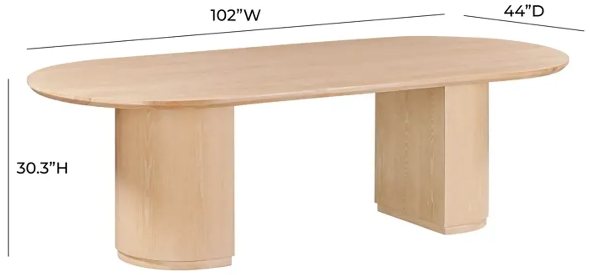 Marlow Natural Wood Dining Table