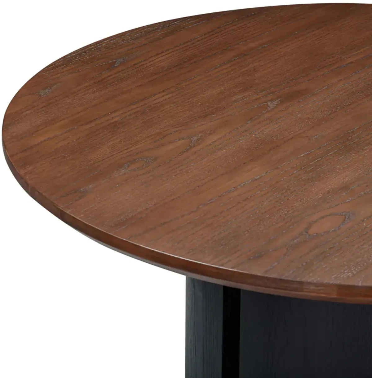 Marlow Black Wood Round Dining Table