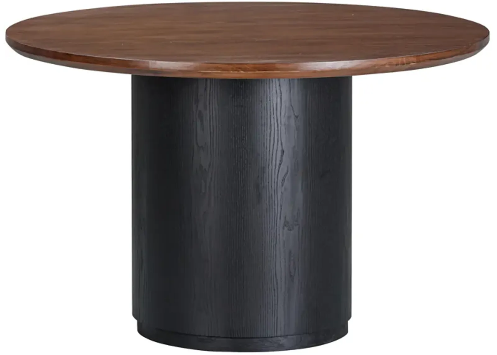 Marlow Black Wood Round Dining Table