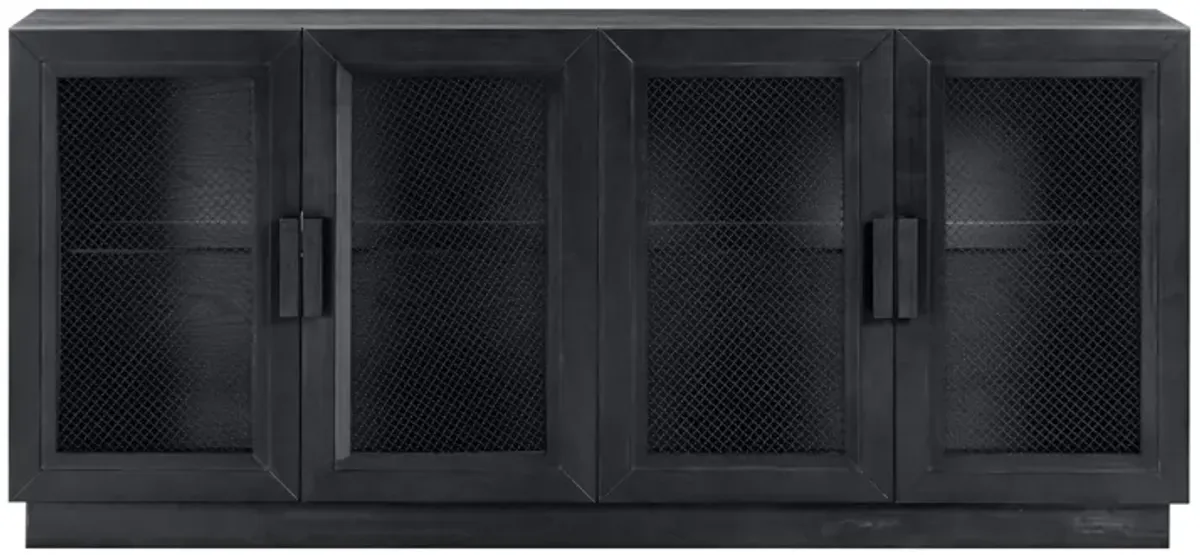 Nolan Black Wood Media Console