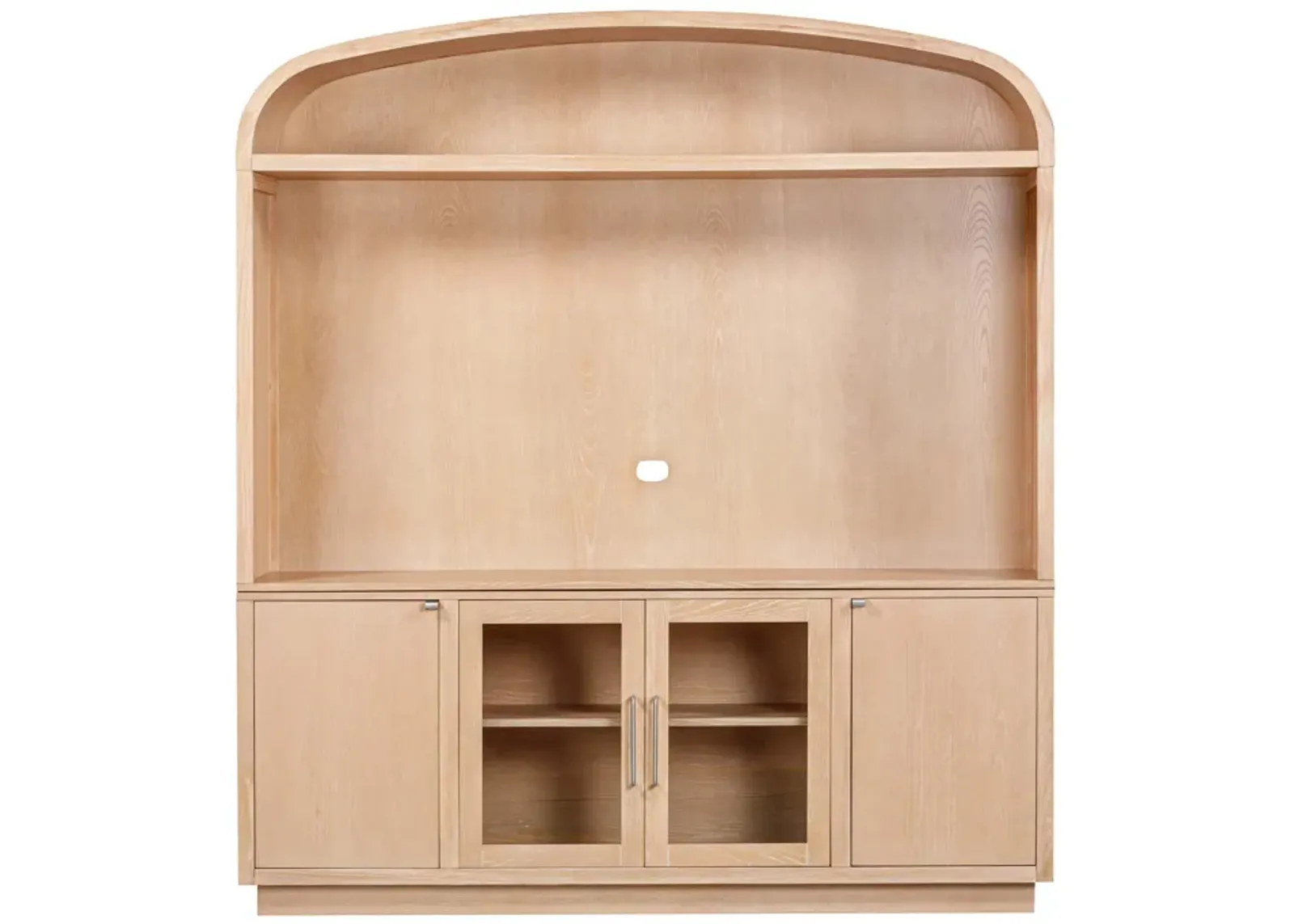 Marlow Natural Wood Entertainment Center