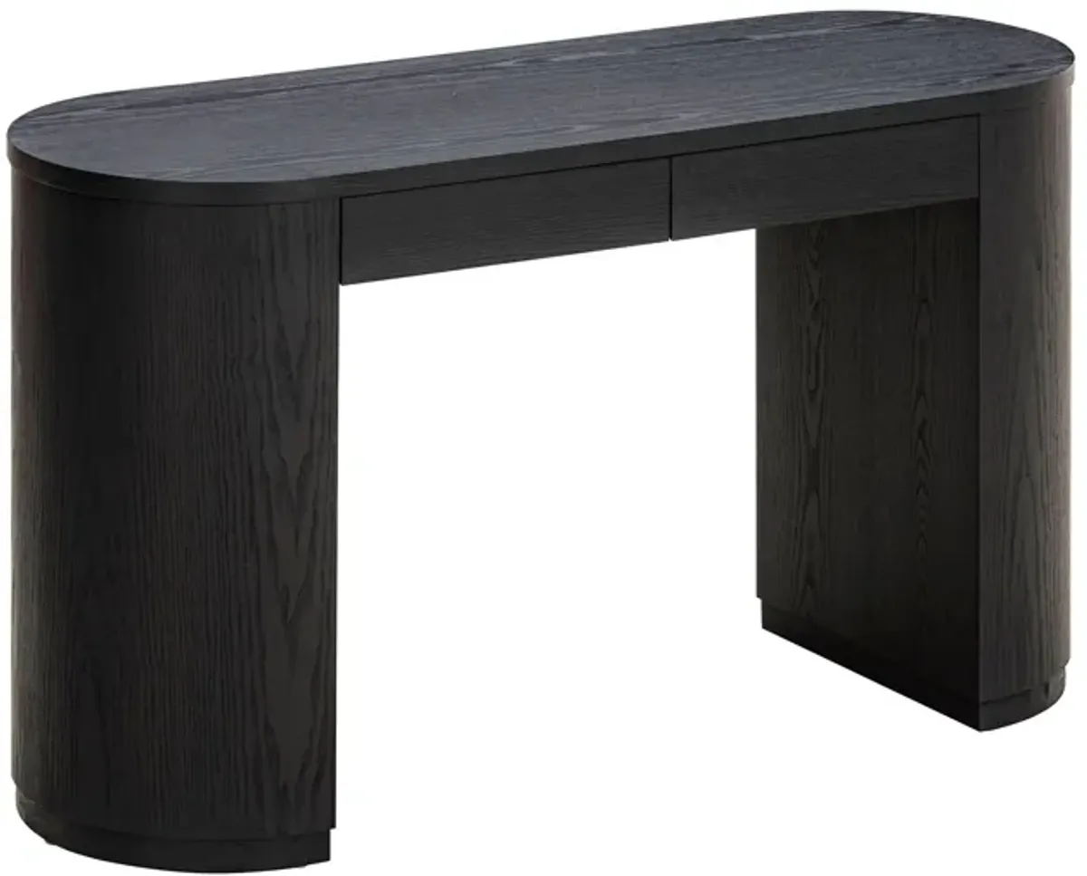 Marlow Black Wood Writing Desk