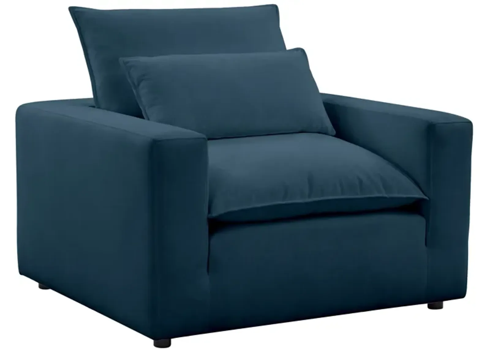 Cali Navy Performance Fabric Arm Chair