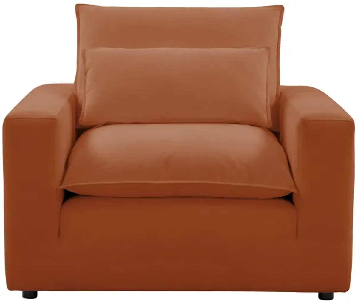 Cali Rust Performance Fabric Arm Chair