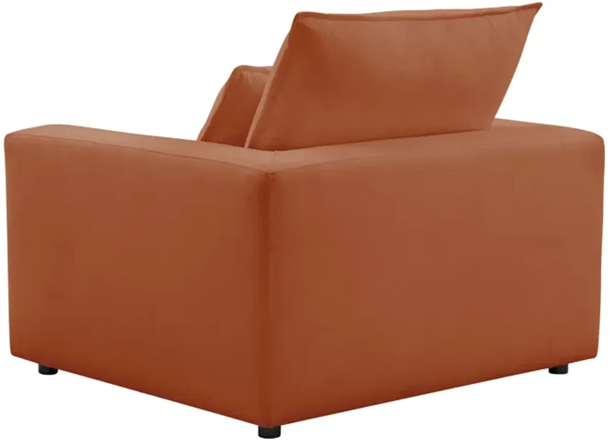 Cali Rust Performance Fabric Arm Chair