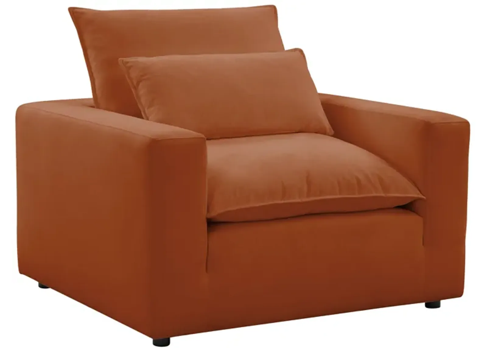 Cali Rust Performance Fabric Arm Chair