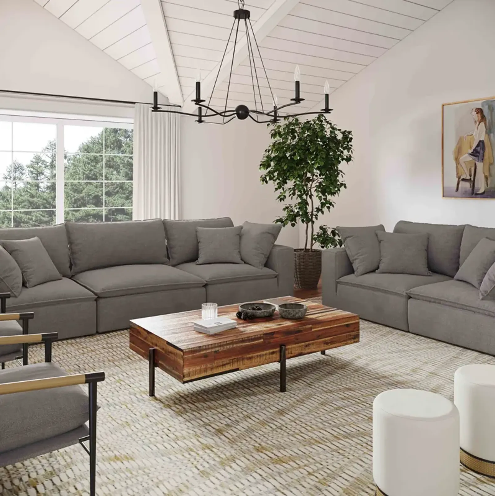 Cali 80" Modular Loveseat