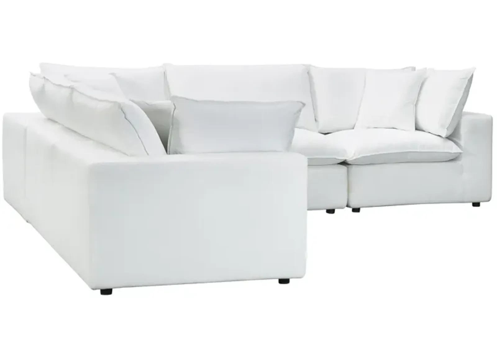 Cali Pearl Performance Fabric Modular L-Sectional