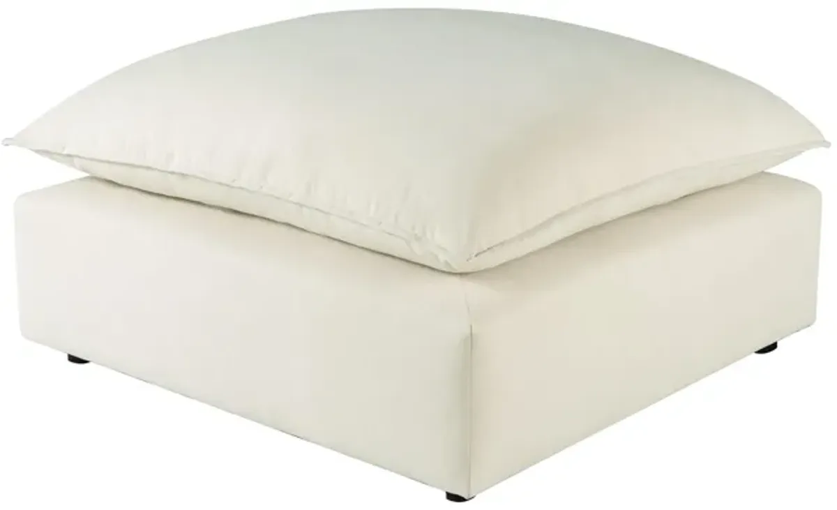 Cali Natural Performance Fabric Ottoman