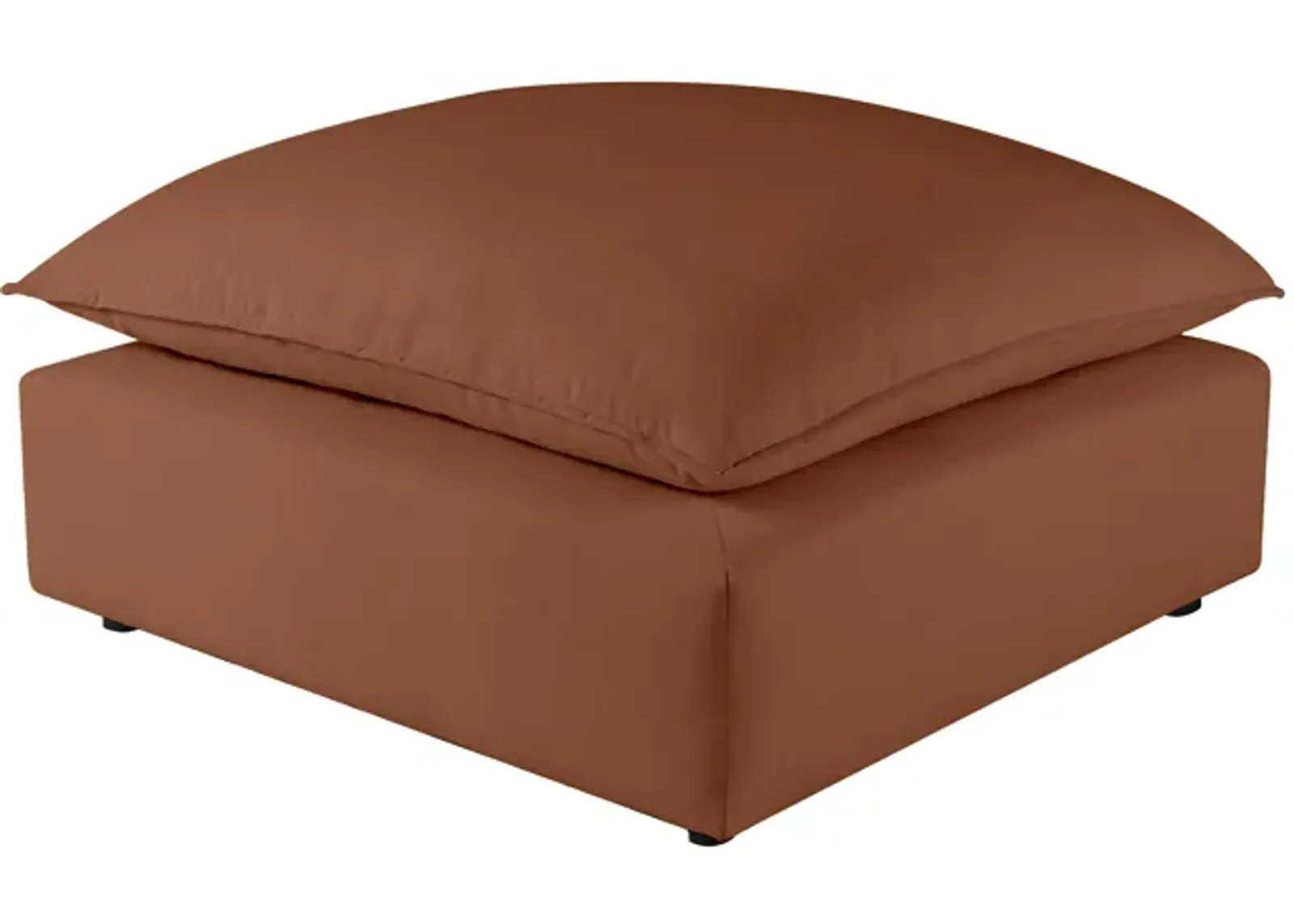 Cali Rust Performance Fabric Ottoman