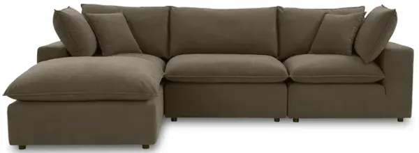 Cali Chocolate Brown Performance Velvet Modular Sectional