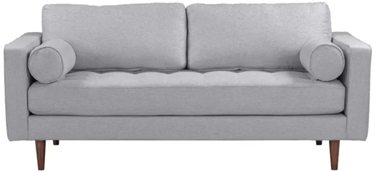 Cave Gray Tweed Loveseat