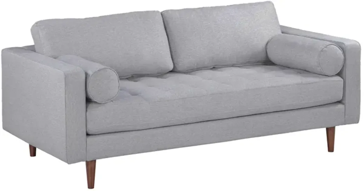 Cave Gray Tweed Loveseat