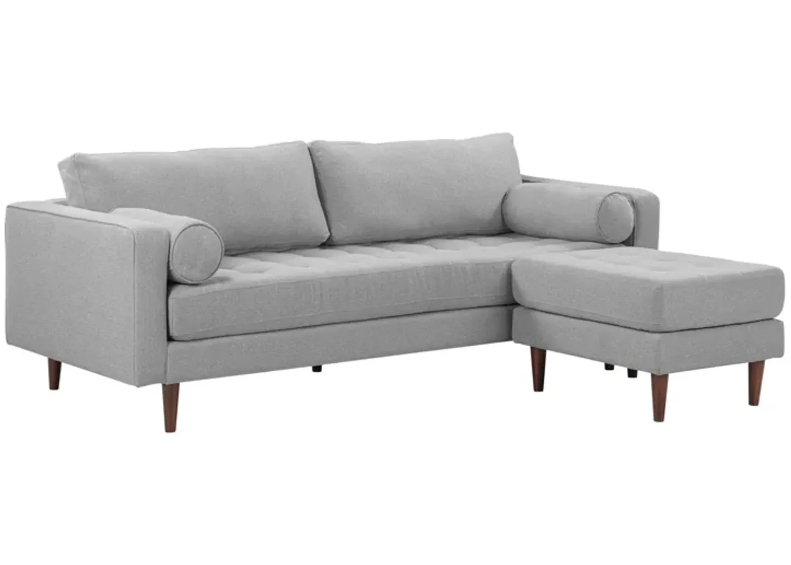 Cave Gray Tweed Sectional